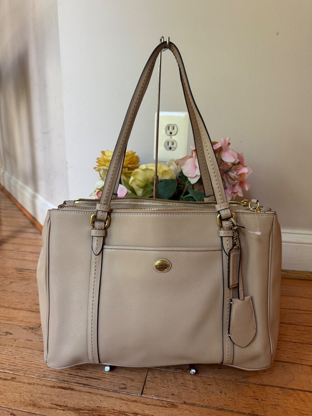 Coach Peyton Double Zip Carryall 25669 PURSE (PU180